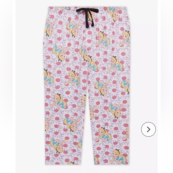 Disney Other - NEW Disney Alice in Wonderland Soft Sleep Pants Pajama Bottoms Size 14 / 16